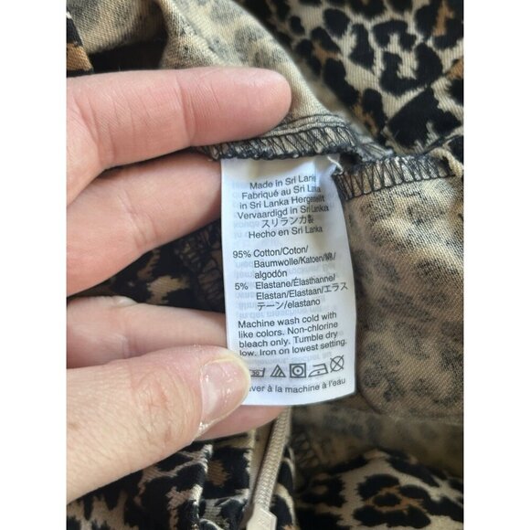 J.Crew Women's Winnie Pant Leopard Print Slim Ankle Length Pants Size 00 - Picture 6 of 8